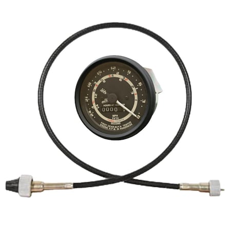 Aic Replacement Parts Tachometer w/Cable 5 Speed Proofmeter Fits Ford NAA 900 901 2000 4000 FDS062-CABLE